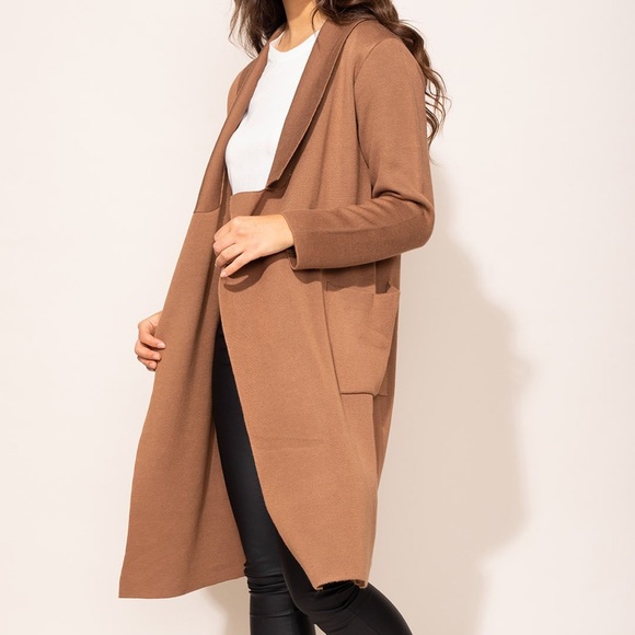 NWT! - Pink Martini | The Aria Coatigan in Camel - Picture 2 of 5